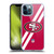 NFL San Francisco 49Ers Logo Stripes Soft Gel Case for Apple iPhone 12 Pro Max