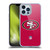 NFL San Francisco 49Ers Logo Plain Soft Gel Case for Apple iPhone 13 Pro Max