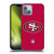 NFL San Francisco 49Ers Logo Plain Soft Gel Case for Apple iPhone 14