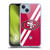 NFL San Francisco 49Ers Logo Stripes Soft Gel Case for Apple iPhone 14 Plus