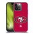 NFL San Francisco 49Ers Logo Plain Soft Gel Case for Apple iPhone 14 Pro