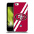 NFL San Francisco 49Ers Logo Stripes Soft Gel Case for Apple iPhone 5c