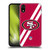 NFL San Francisco 49Ers Logo Stripes Soft Gel Case for Apple iPhone XR