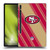 NFL San Francisco 49ers Artwork Stripes Soft Gel Case for Samsung Galaxy Tab S8 Plus