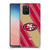 NFL San Francisco 49ers Artwork Stripes Soft Gel Case for Samsung Galaxy S10 Lite