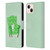 Planet Cat Arm Chair Spring Green Chair Cat Leather Book Wallet Case Cover For Apple iPhone 13