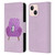 Planet Cat Arm Chair Lilac Chair Cat Leather Book Wallet Case Cover For Apple iPhone 13 Mini