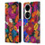 Suzan Lind Butterflies Flower Collage Leather Book Wallet Case Cover For Huawei P50 Pro