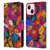 Suzan Lind Butterflies Flower Collage Leather Book Wallet Case Cover For Apple iPhone 13 Mini