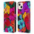 Suzan Lind Colours & Patterns Tropical Hibiscus Leather Book Wallet Case Cover For Apple iPhone 13