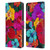 Suzan Lind Colours & Patterns Tropical Hibiscus Leather Book Wallet Case Cover For LG K22