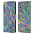 Suzan Lind Colours & Patterns Iridescent Abstract Leather Book Wallet Case Cover For Nokia X30
