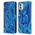 Suzan Lind Marble Blue Leather Book Wallet Case Cover For Apple iPhone 11