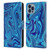 Suzan Lind Marble Blue Leather Book Wallet Case Cover For Apple iPhone 14