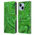 Suzan Lind Marble Emerald Green Leather Book Wallet Case Cover For Apple iPhone 14 Plus