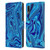 Suzan Lind Marble Blue Leather Book Wallet Case Cover For LG K22