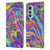 Suzan Lind Marble Illusion Rainbow Leather Book Wallet Case Cover For Motorola Edge (2022)