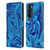Suzan Lind Marble Blue Leather Book Wallet Case Cover For Motorola Edge 30
