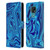 Suzan Lind Marble Blue Leather Book Wallet Case Cover For Motorola Moto E7