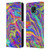 Suzan Lind Marble Illusion Rainbow Leather Book Wallet Case Cover For Motorola Moto E7