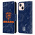 NFL Chicago Bears Graphics Coloured Marble Leather Book Wallet Case Cover For Apple iPhone 13 Mini