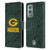 NFL Green Bay Packers Graphics Coloured Marble Leather Book Wallet Case Cover For OnePlus 9