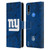 NFL New York Giants Graphics Coloured Marble Leather Book Wallet Case Cover For Motorola Moto E7 Power / Moto E7i Power