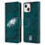 NFL Philadelphia Eagles Graphics Coloured Marble Leather Book Wallet Case Cover For Apple iPhone 13