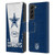 NFL Dallas Cowboys Logo Art Banner Leather Book Wallet Case Cover For Samsung Galaxy S22+ 5G