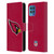 NFL Arizona Cardinals Logo Plain Leather Book Wallet Case Cover For Motorola Moto G100