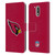 NFL Arizona Cardinals Logo Plain Leather Book Wallet Case Cover For Motorola Moto G41