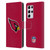 NFL Arizona Cardinals Logo Plain Leather Book Wallet Case Cover For Samsung Galaxy S21 Ultra 5G