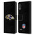 NFL Baltimore Ravens Logo Plain Leather Book Wallet Case Cover For LG K22