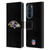 NFL Baltimore Ravens Logo Plain Leather Book Wallet Case Cover For Motorola Edge 30