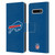 NFL Buffalo Bills Logo Plain Leather Book Wallet Case Cover For Samsung Galaxy S10+ / S10 Plus