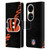 NFL Cincinnati Bengals Logo Stripes Leather Book Wallet Case Cover For Huawei P50 Pro