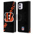 NFL Cincinnati Bengals Logo Stripes Leather Book Wallet Case Cover For Apple iPhone 11