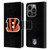 NFL Cincinnati Bengals Logo Plain Leather Book Wallet Case Cover For Apple iPhone 14 Pro