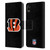 NFL Cincinnati Bengals Logo Plain Leather Book Wallet Case Cover For Apple iPhone XR