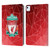 Liverpool Football Club Crest & Liverbird 2 Geometric Leather Book Wallet Case Cover For Apple iPad Air 11 2020/2022/2024