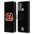 NFL Cincinnati Bengals Logo Plain Leather Book Wallet Case Cover For Motorola Moto G60 / Moto G40 Fusion