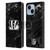 NFL Cincinnati Bengals Artwork Marble Leather Book Wallet Case Cover For Apple iPhone 14 Plus