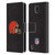 NFL Cleveland Browns Logo Plain Leather Book Wallet Case Cover For Nokia C01 Plus/C1 2nd Edition