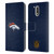 NFL Denver Broncos Logo Football Leather Book Wallet Case Cover For Motorola Moto G41