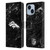 NFL Denver Broncos Artwork Marble Leather Book Wallet Case Cover For Apple iPhone 14 Plus
