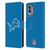 NFL Detroit Lions Logo Plain Leather Book Wallet Case Cover For Nokia X30