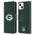 NFL Green Bay Packers Logo Plain Leather Book Wallet Case Cover For Apple iPhone 13