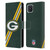 NFL Green Bay Packers Logo Stripes Leather Book Wallet Case Cover For OPPO Reno4 Z 5G