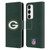 NFL Green Bay Packers Logo Plain Leather Book Wallet Case Cover For Samsung Galaxy S23 5G