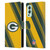 NFL Green Bay Packers Artwork Stripes Leather Book Wallet Case Cover For OnePlus Nord 2 5G